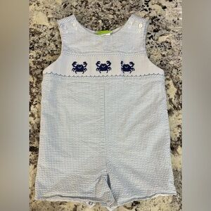 Blue and White Kids Romper